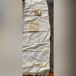 Antique Vintage Sewing Sampler Cream Cotton Early 1900’s  29" X 9”